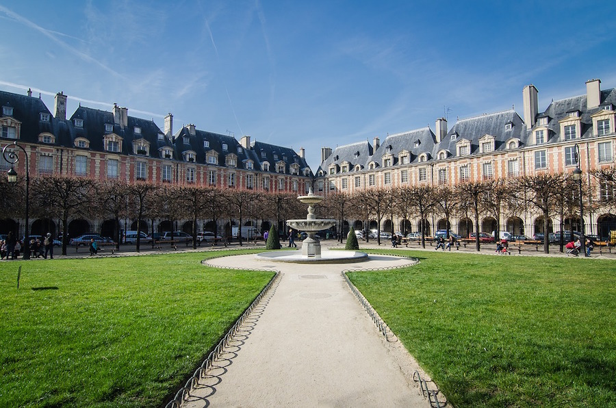 Paris, place des Vosges